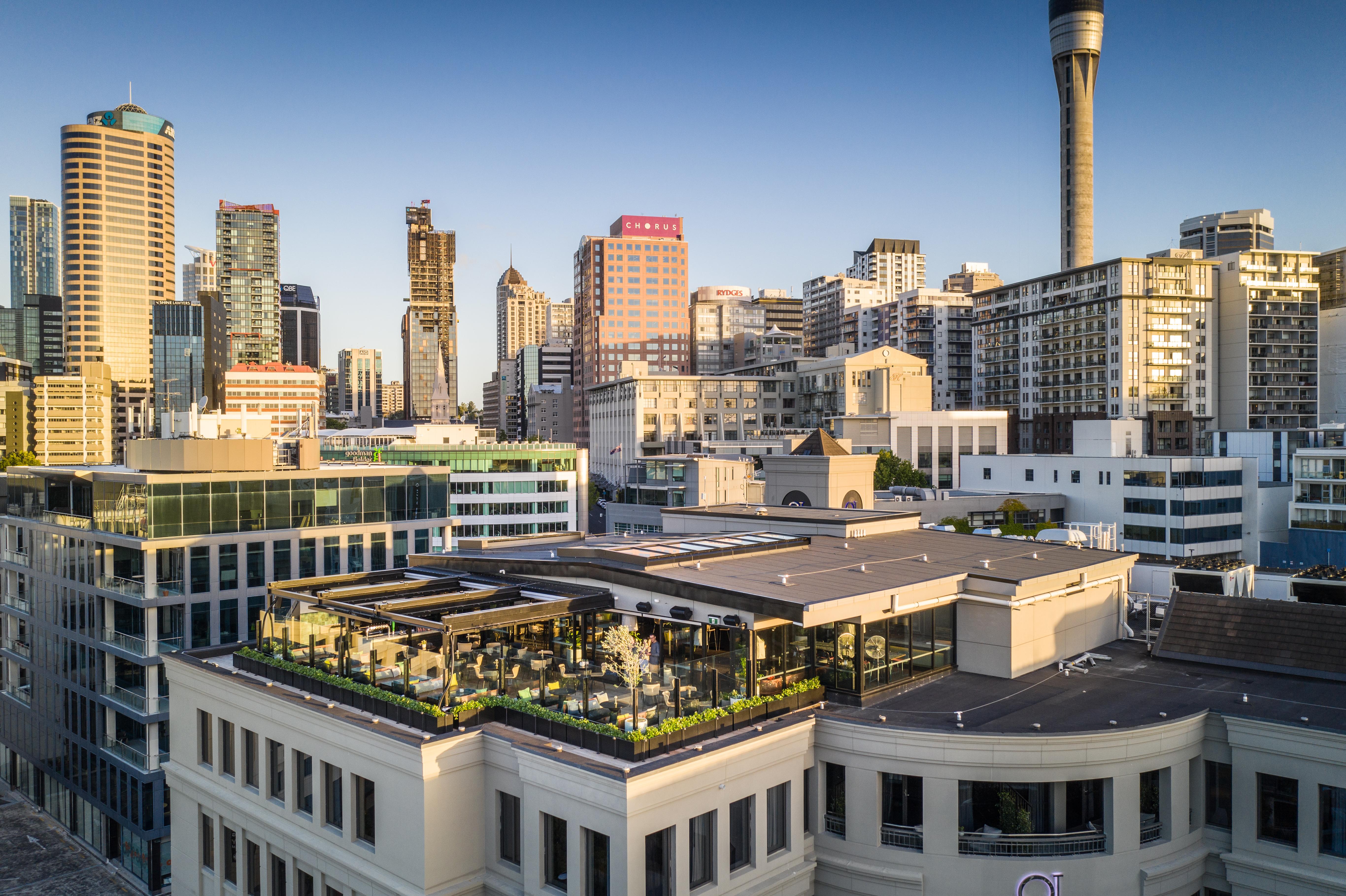 Hotel QT Auckland Exterior foto The rooftop bar at the Standard